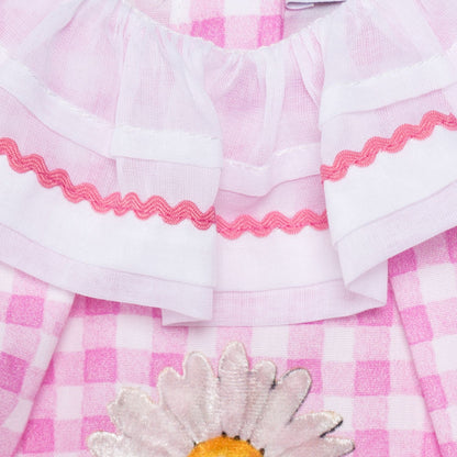 Daisy gingham romper