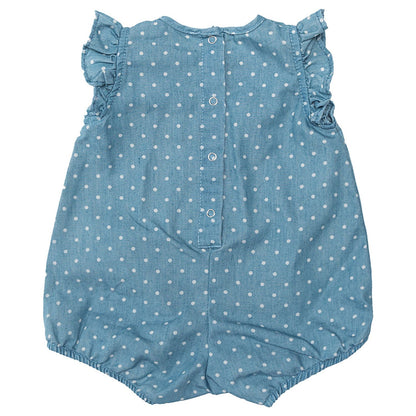 Cotton polka dot romper