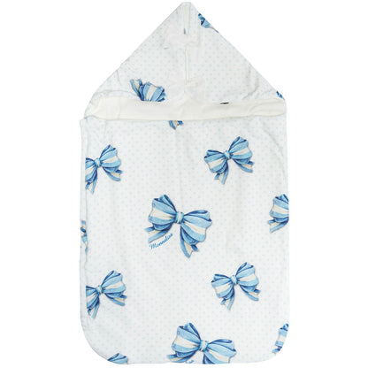 Polka dot and bow sleeping bag