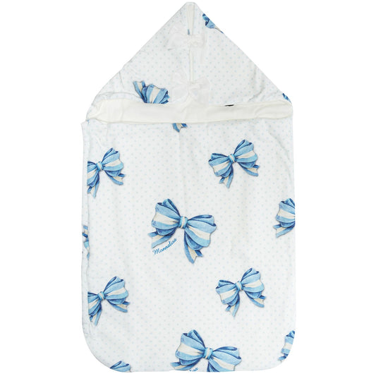 Polka dot and bow sleeping bag