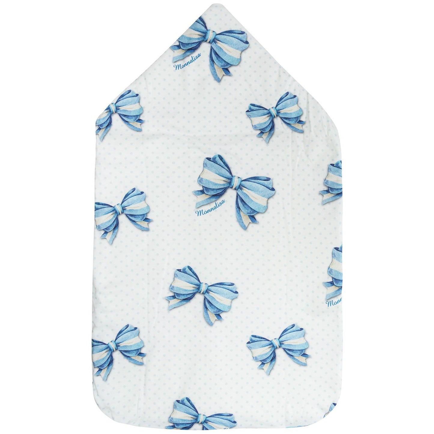 Polka dot and bow sleeping bag