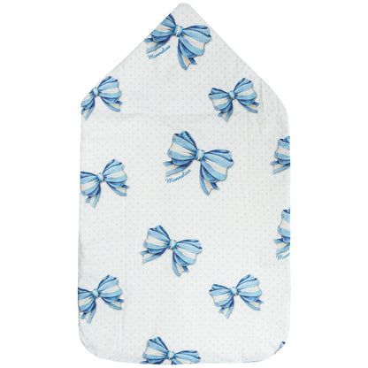 Polka dot and bow sleeping bag