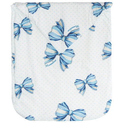 Polka dot and bow sleeping bag