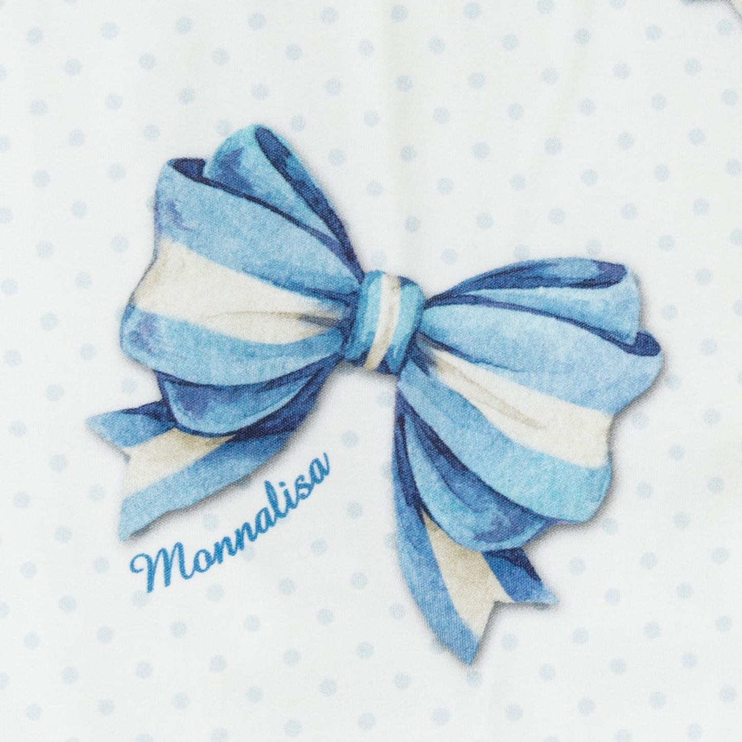 Polka dot and bow sleeping bag
