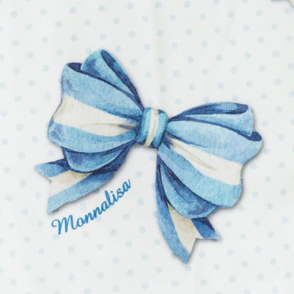 Polka dot and bow sleeping bag