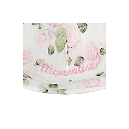 Rose print baby hat