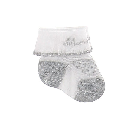 Set of baby socks with flowers