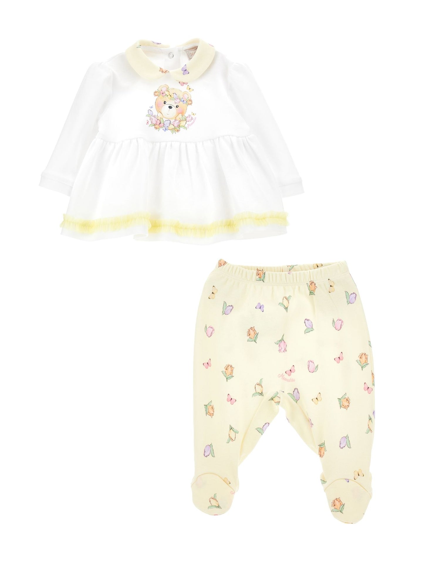 Ensemble bébé fille, deux pièces en coton