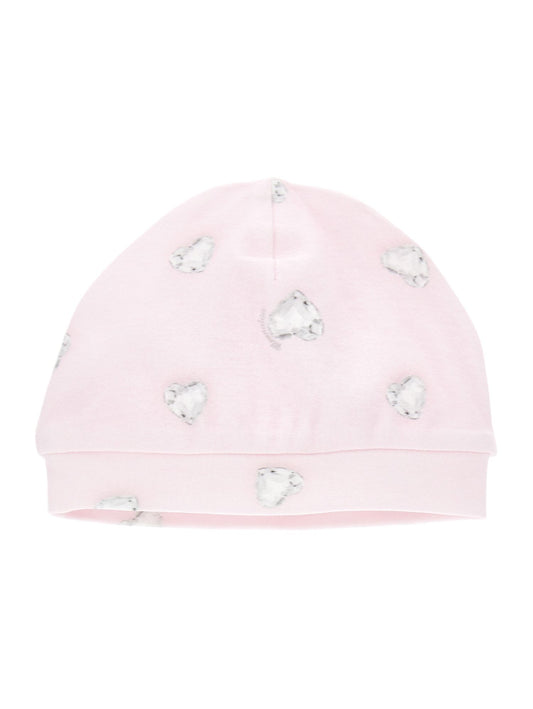 Crystal print cotton cap