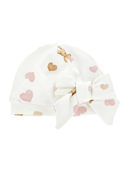 Gorro de corazón de algodón