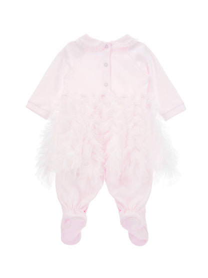Playsuit with ruffled skirt