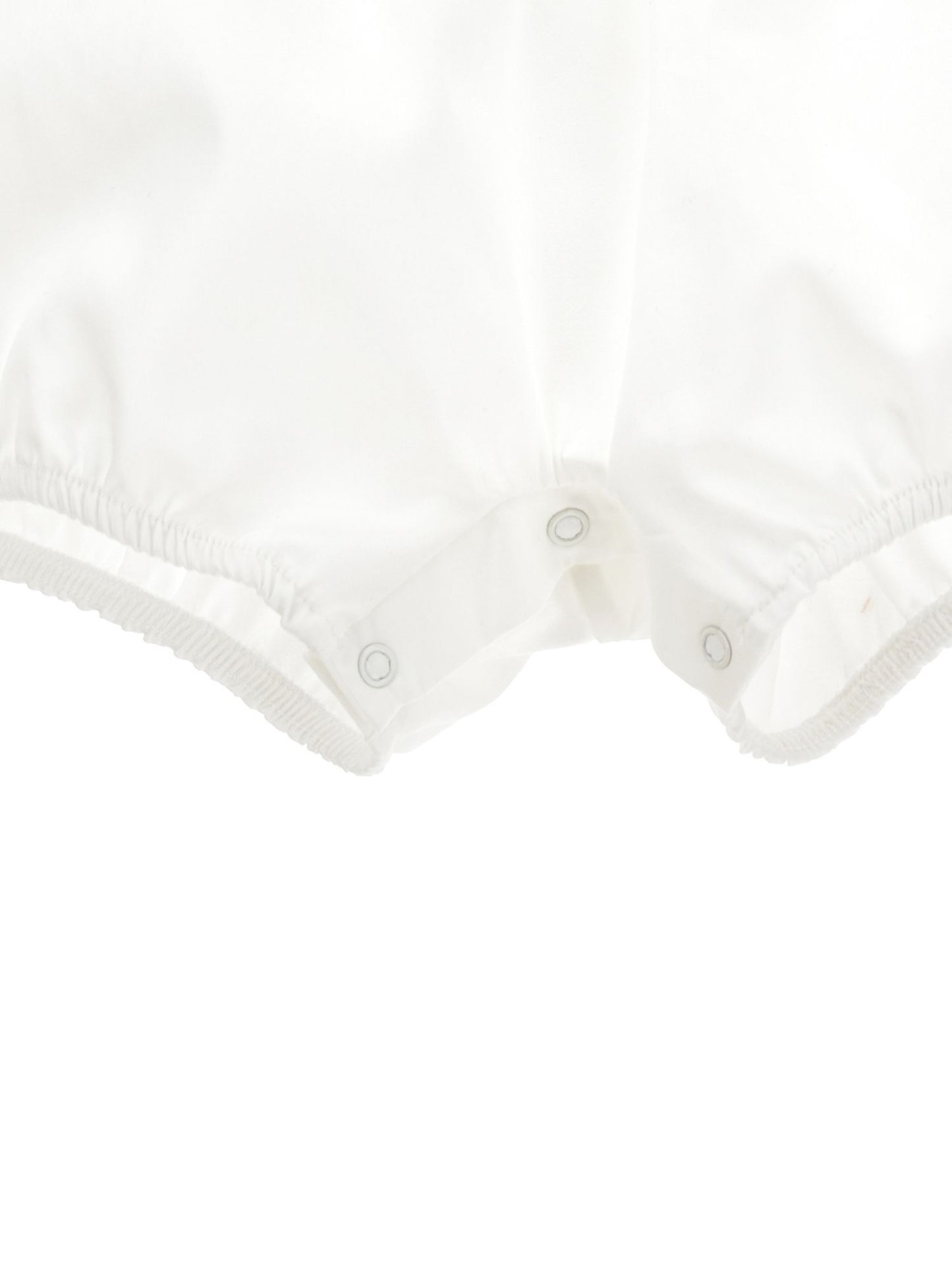 Cotton romper with flounces