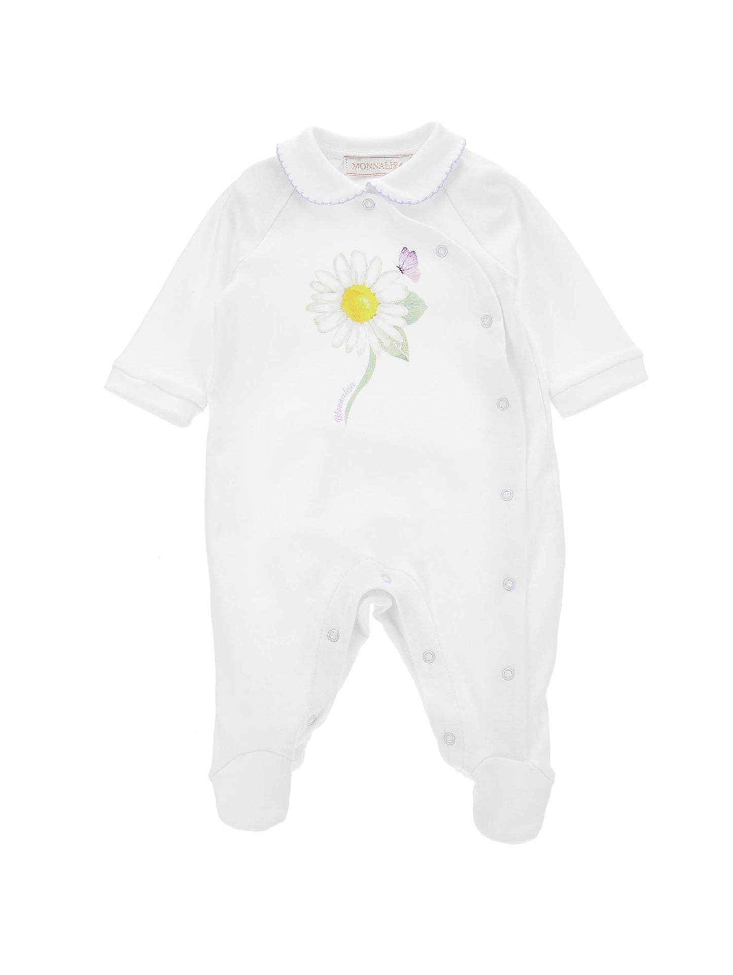 Daisy cotton playsuit with collar