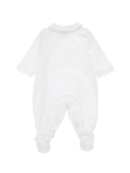 Daisy cotton playsuit with collar