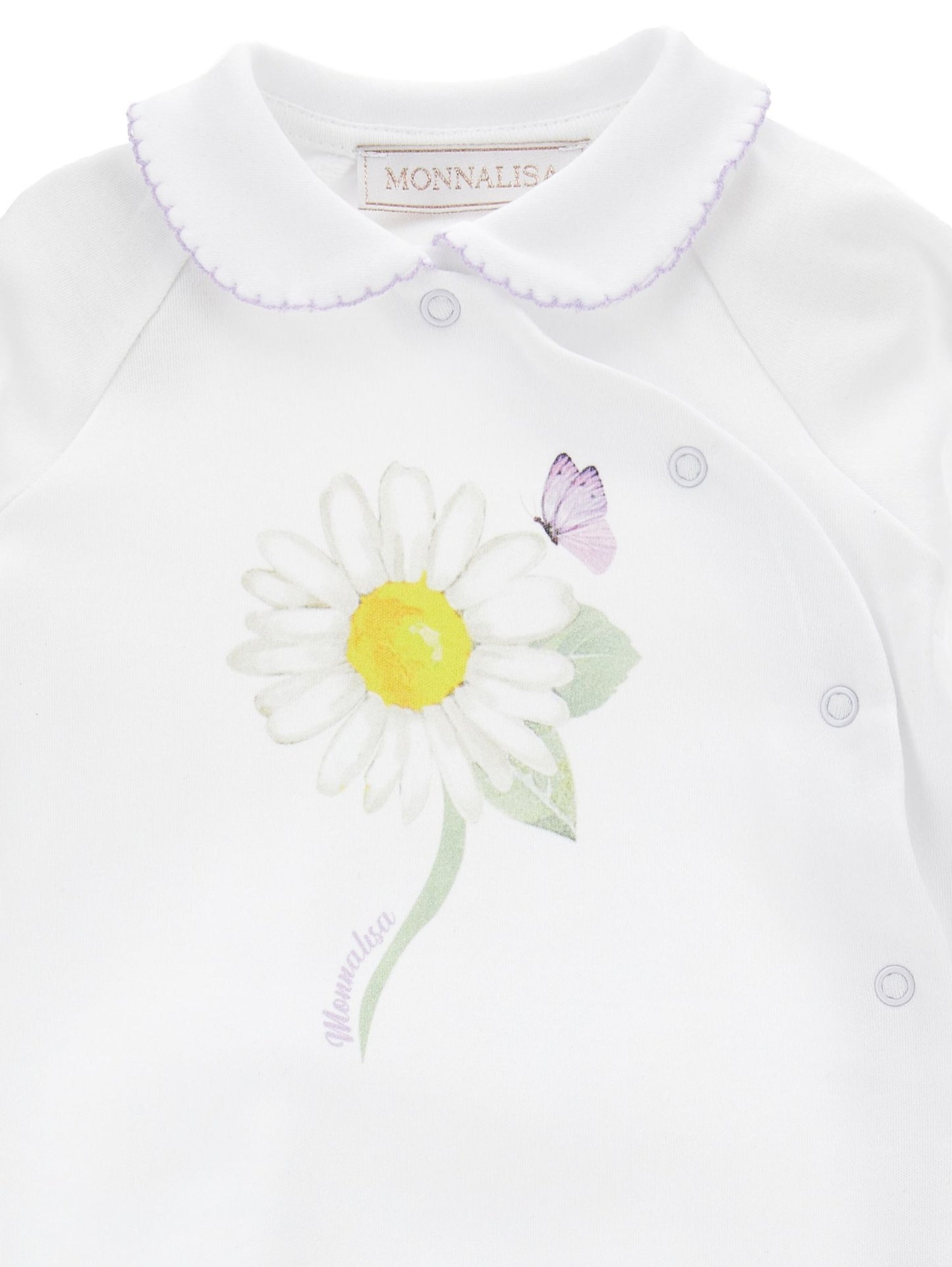 Daisy cotton playsuit with collar
