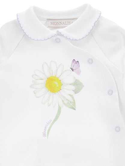 Daisy cotton playsuit with collar