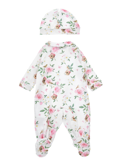 Rose cotton suit, two pieces