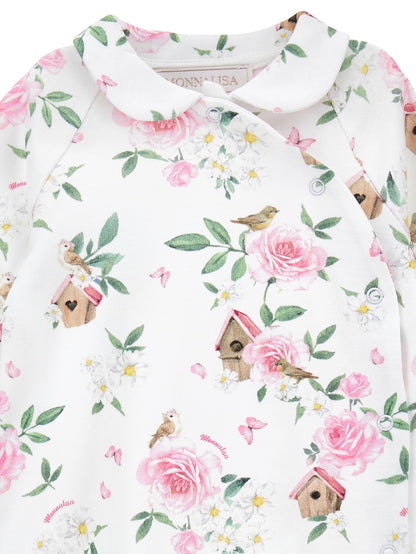 Rose cotton suit, two pieces