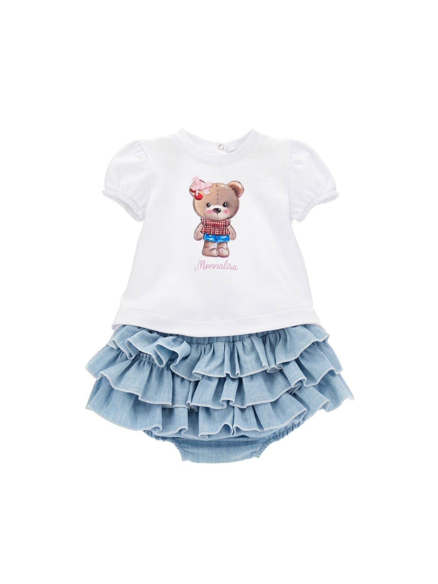 Two-piece set with teddy bear