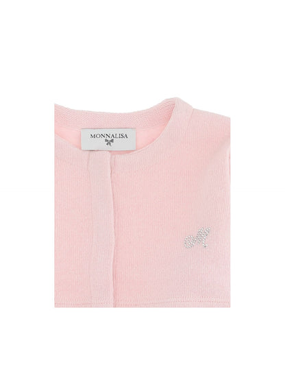 Cardigan aus Strass-Baumwolle