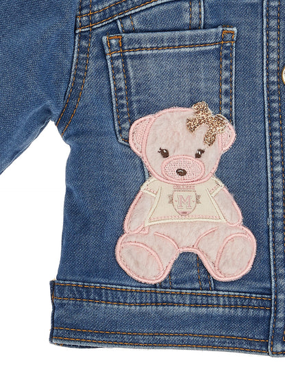 Giacchino denim felpa teddy