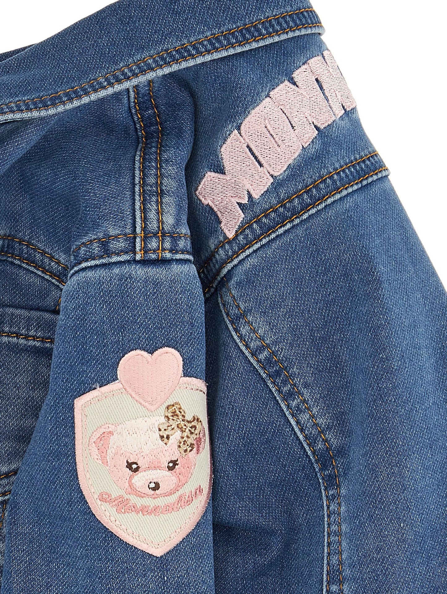 Giacchino denim felpa teddy