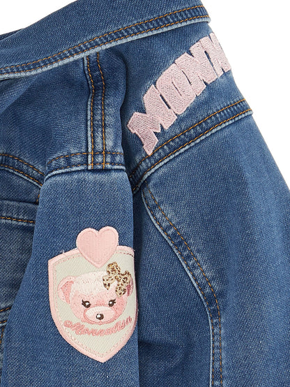 Giacchino denim felpa teddy