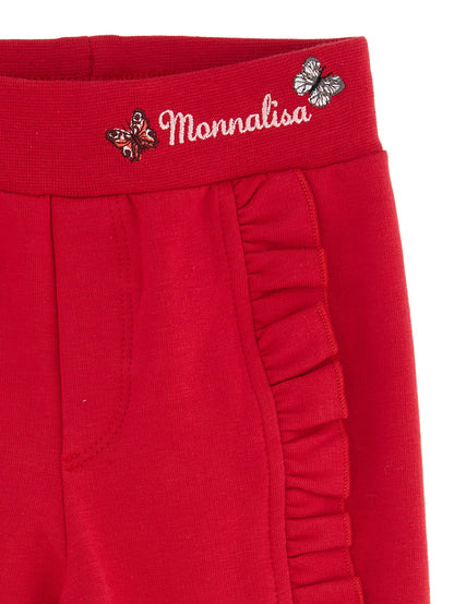 Jogger sweatshirt with frills