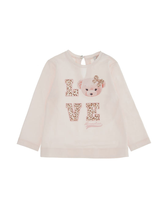 T-shirt en jersey à manches longues LOVE