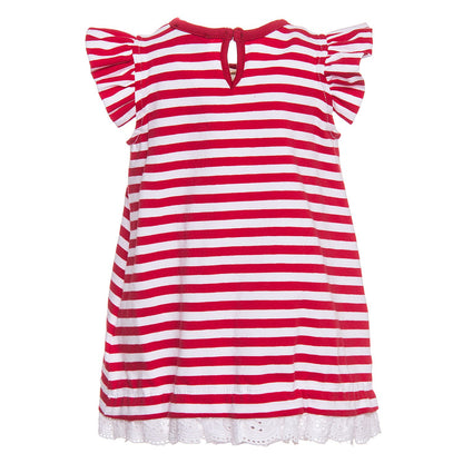 Striped lace dress