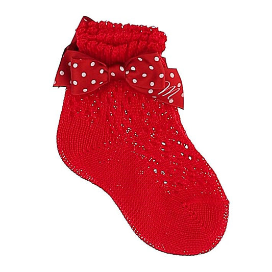 Baby cotton socks, perforated