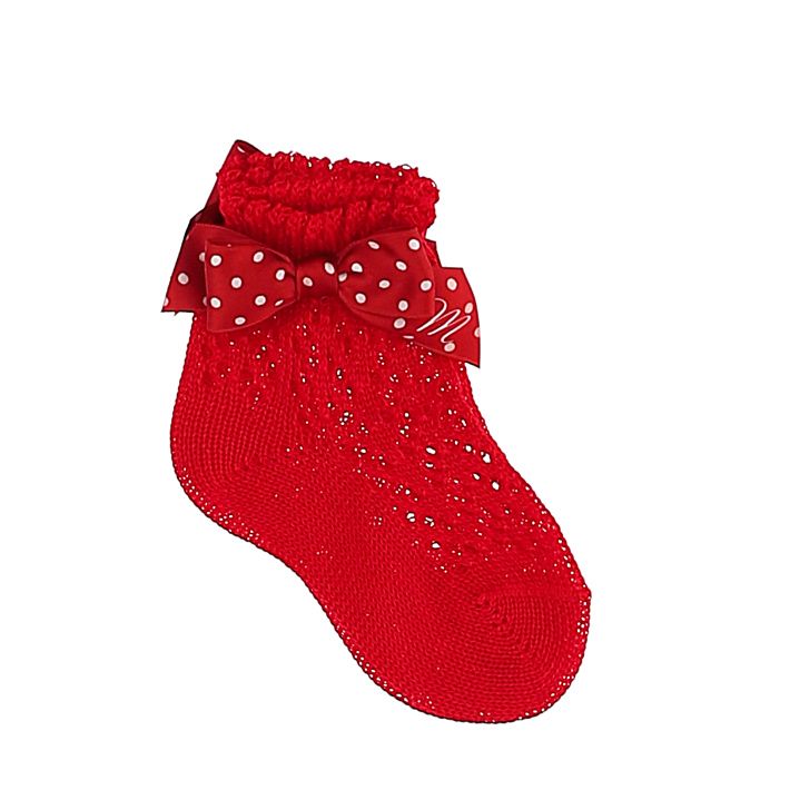 Baby cotton socks, perforated