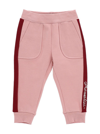 Cotton sweatpants with stripes