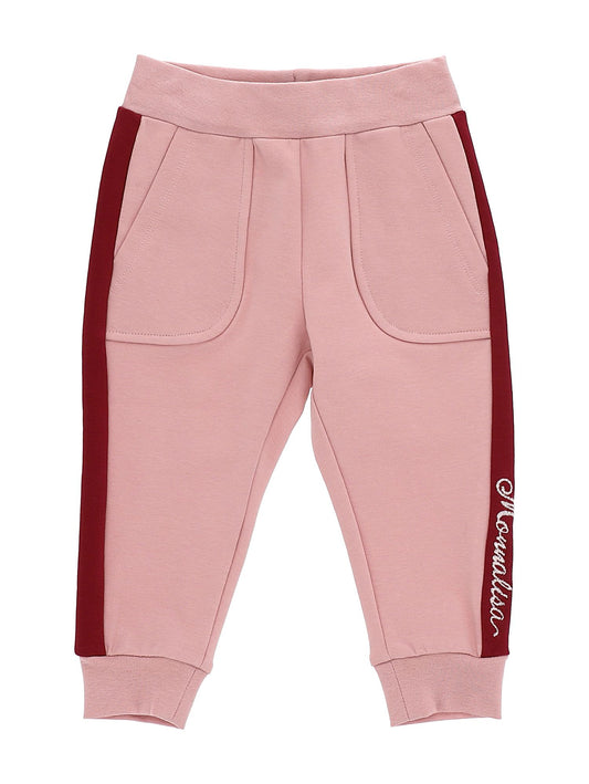 Cotton sweatpants with stripes