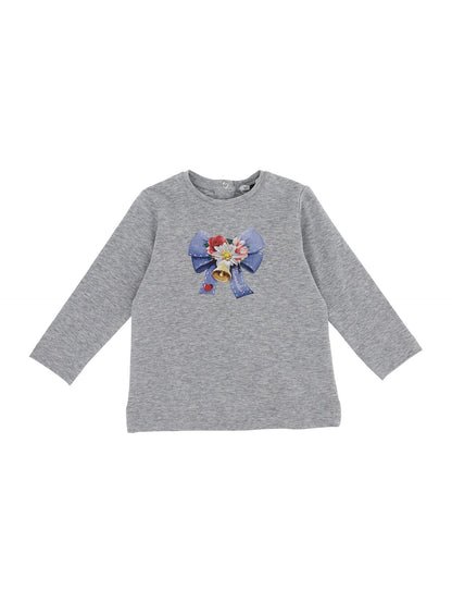 Jersey bow T-shirt