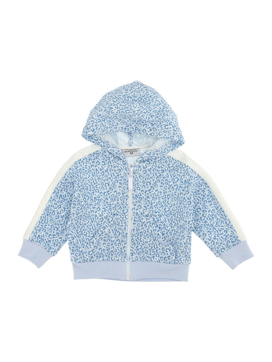 Spotted fleece cotton sweatshirt