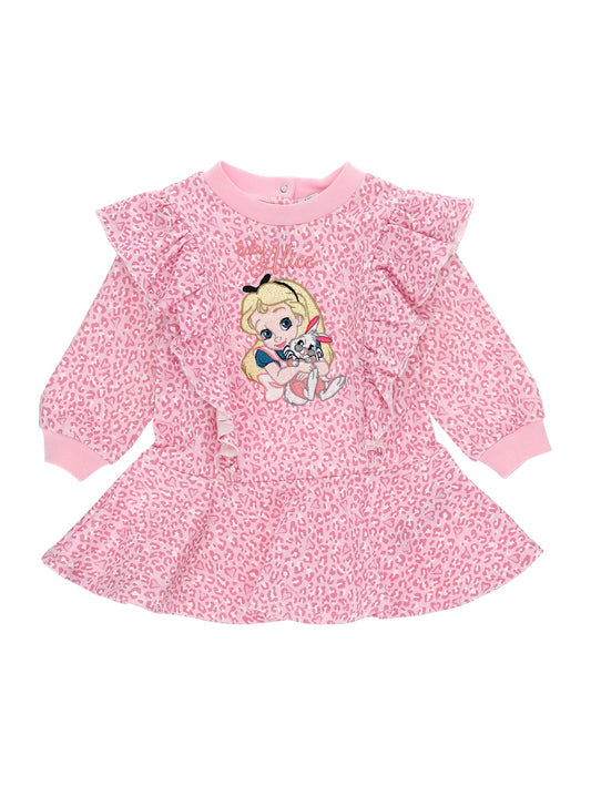 Spotted sweatshirt dress