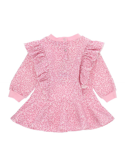 Spotted sweatshirt dress