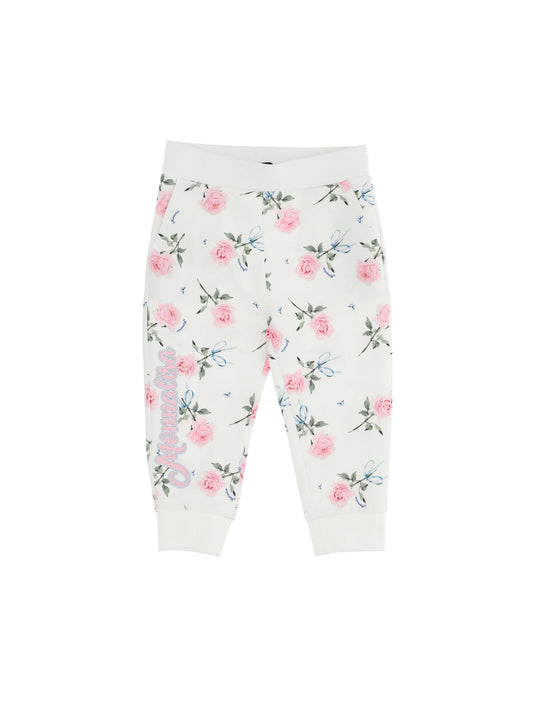 Jogger sweatshirt rose print