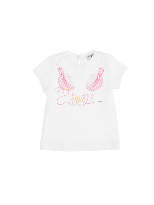 T-shirt with earphone print
