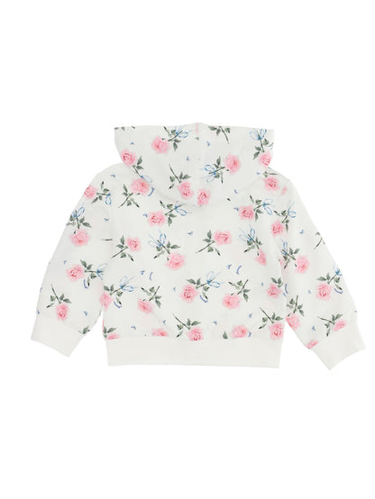 Sweatshirt aus Jersey mit Rosenstrauß-Print