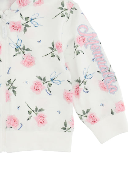 Sweatshirt aus Jersey mit Rosenstrauß-Print