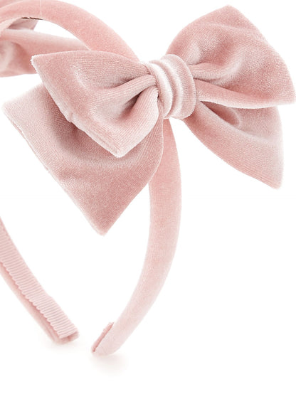 Cerchietto velvet con fiocchi