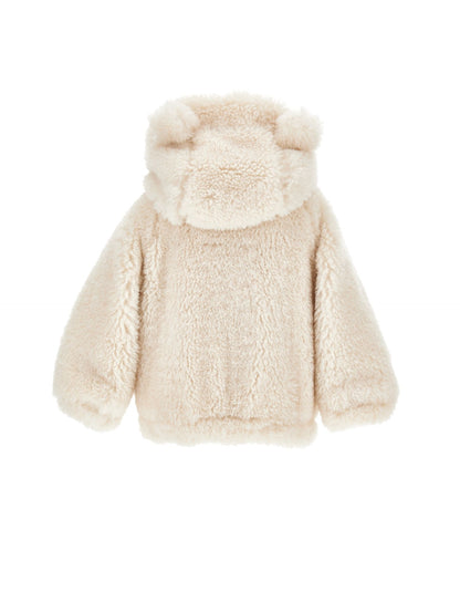 Plush jacket with hood