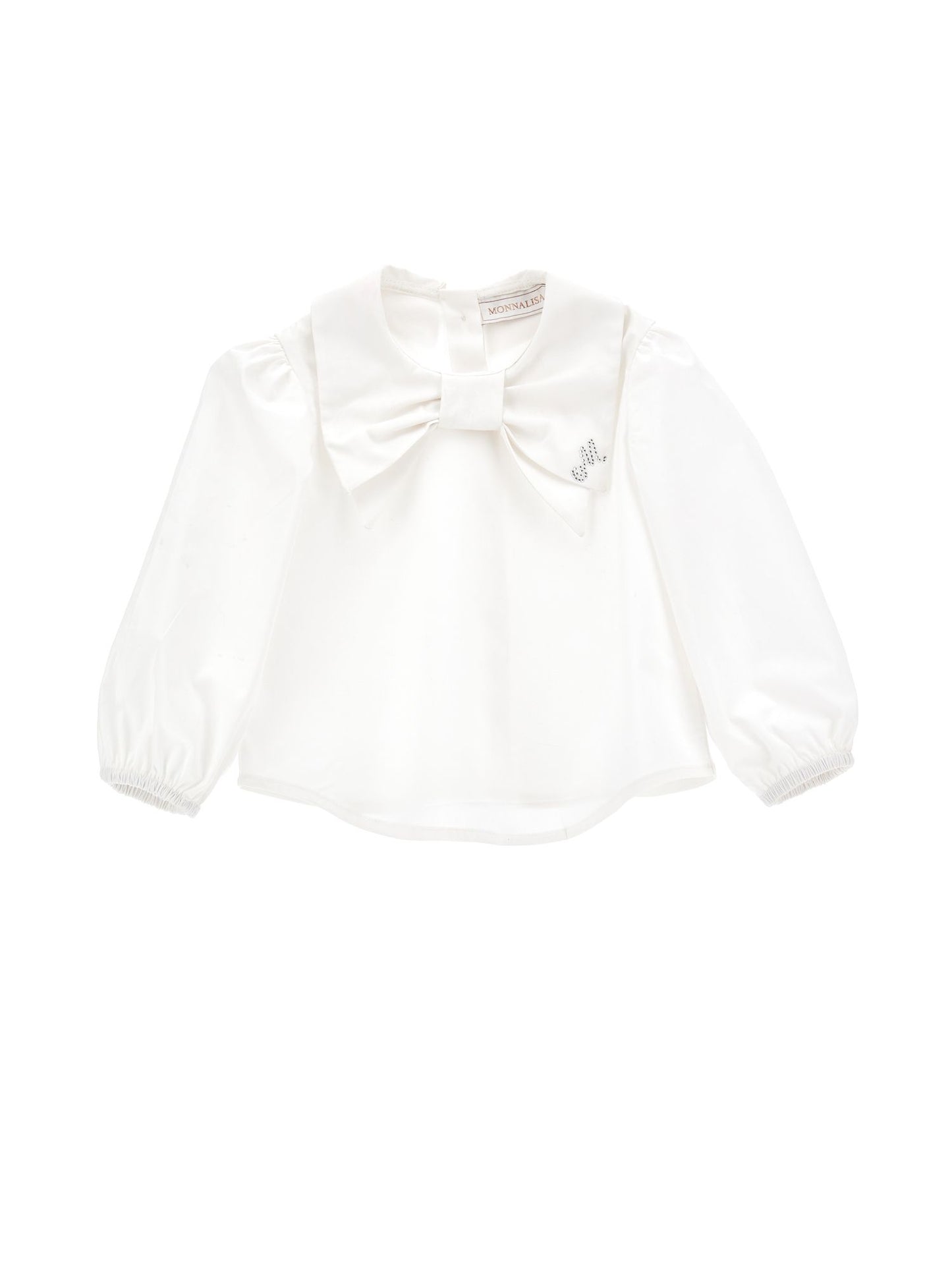 Poplin shirt with bow
