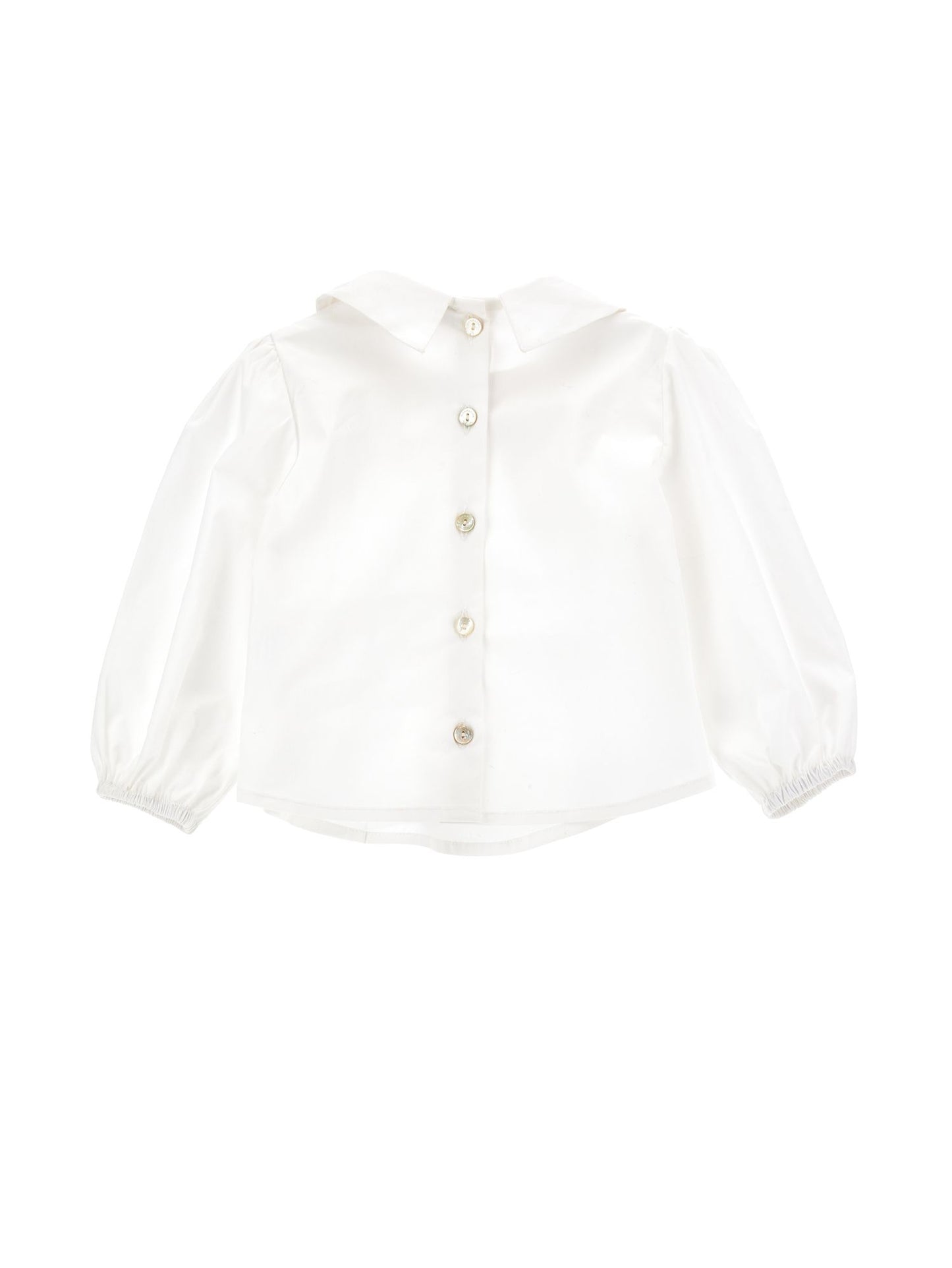 Poplin shirt with bow