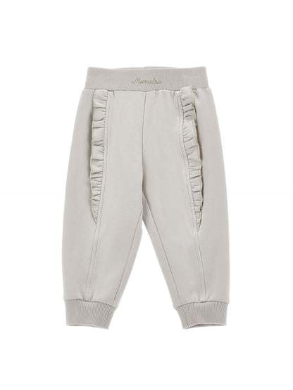 Sweatpants with ruffles