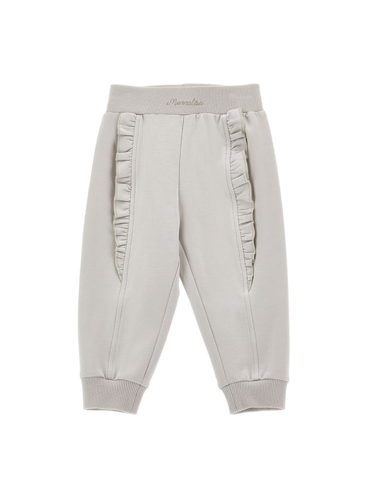 Sweatpants with ruffles