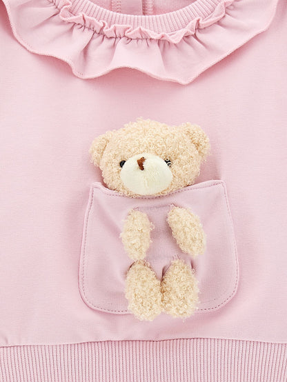Felpa chiusa con teddy bear
