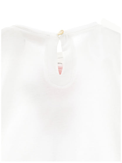 Pink print jersey maxi t shirt